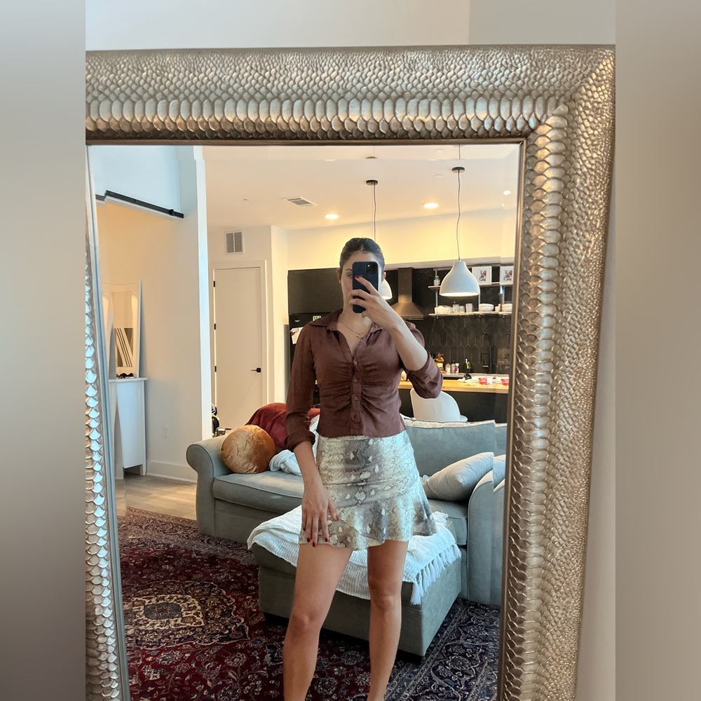 Nasty Gal snake print skirt